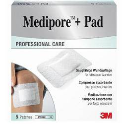 MEDIPORE+PAD MED 10X10CM 5PZ - Lovesano