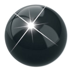 PRE ORECCH PALLINA NERA 4MM - Lovesano