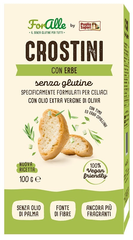 Foralle Crostini Alle Erbe 100 G - Lovesano