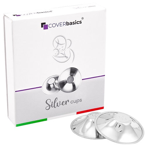 Paracapezzoli In Argento Coverbasics Silver Cups Uni 2 Pezzi - Lovesano