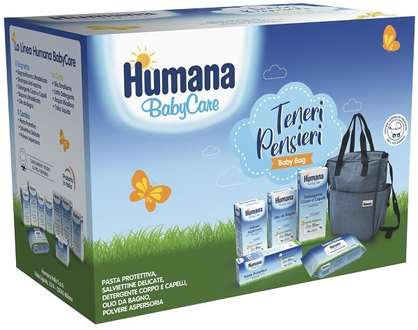 Teneri Pensieri Baby Bag Baby Care Pasta Protettiva 100 Ml + Detergente Corpo E Capelli 300 Ml + Salviettine Delicate 72 Pezzi + Polverse Aspersoria 150 G + Olio Da Bagno 200 Ml - Lovesano