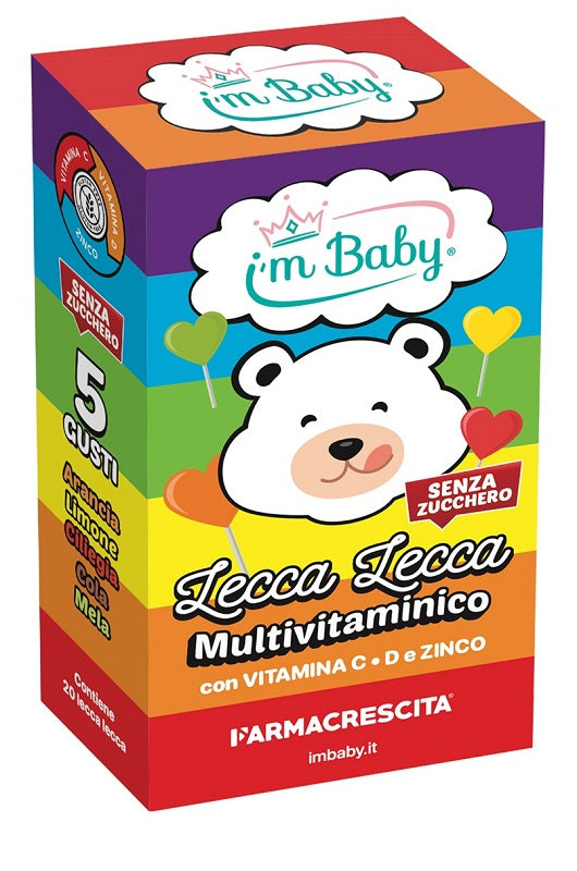 Imbaby Lecca Lecca Multivitaminico + Vitamina C D + Zinco 20 Pezzi - Lovesano