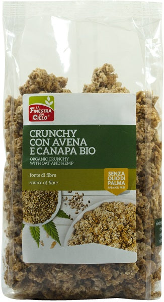 CRUNCHY AVENA CANAPA 375G BIO - Lovesano