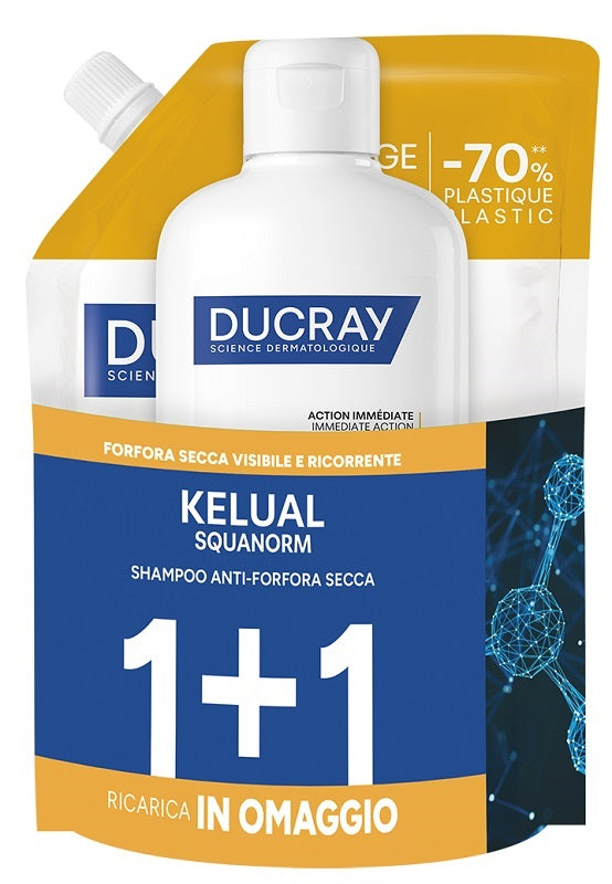 Kelual Squanorm Kit Forfora Secca 400 Ml 1+1 Ricarica In Omaggio