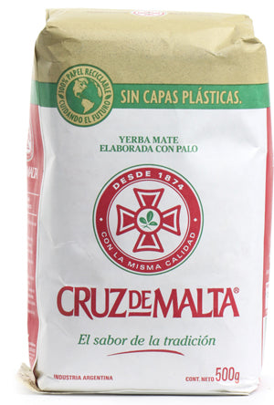 YERBA MATE CRUZ MALTA 500G - Lovesano