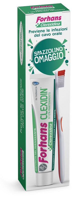 Forhans Dentifricio Clexidin + Spazzolino - Lovesano
