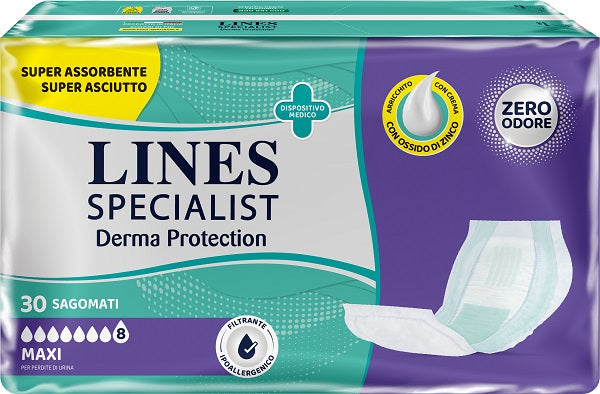 Lines Specialist Derm Pannolone Sagomato Maxi 30 Pezzi