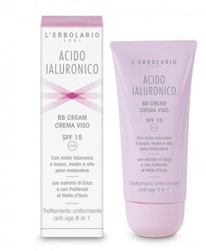 Acido Ialuronico Bb Cream Crema Viso Spf15 Trattamento Uniformante Antiage 8 In 1 50 Ml - Lovesano