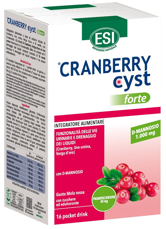 Esi Cranberry Cyst Forte 16 Pocket Drink - Lovesano