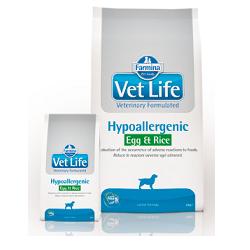 V VET LIFE HYPOALLERG DOG EGG&RI - Lovesano
