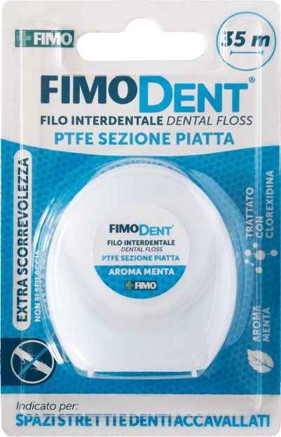 Fimodent Filo Interdentale Ptfe Piatto 35m - Lovesano