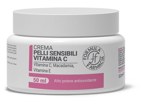 Formula Crema Viso Pelli Sensibili Vitamina C 50 Ml Senza Conservanti - Lovesano