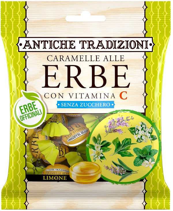 Antiche Tradizioni Caramella Erbe Limone E Vitamina C 60 G