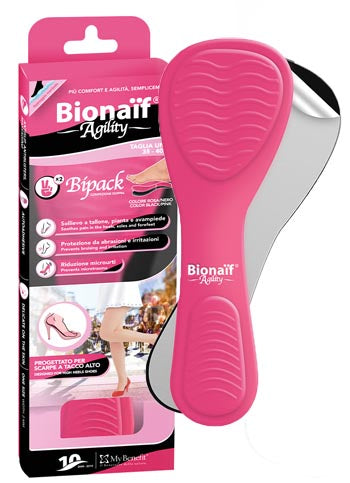 Bionaif Agility Sottopiede Confezione Doppia Rosa E Nero - Lovesano