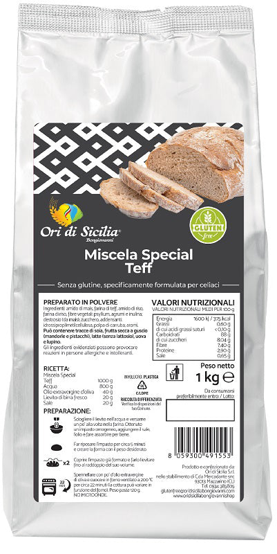 ORI DI SICILIA Mix Teff 1Kg - Lovesano