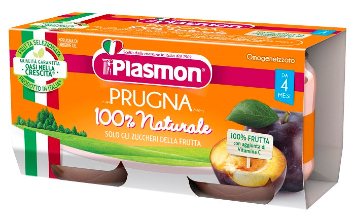 PLASMON OMOG PRUGNA 2X80G - Lovesano