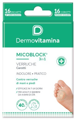 Dermovitamina Micoblock Verruche Patch 16 Pezzi - Lovesano