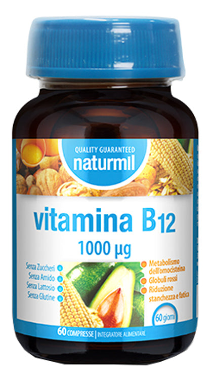 Naturmil Vitamina B12 1000 Mcg 60 Compresse - Lovesano