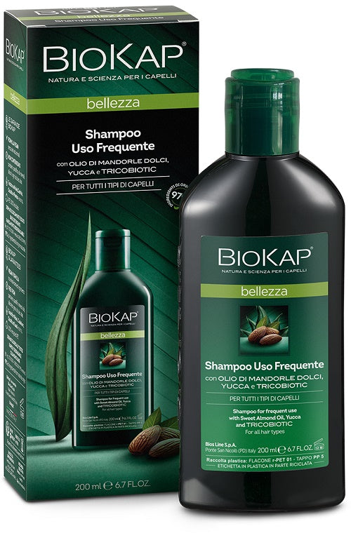Biokap Bellezza Shampoo Uso Frequente Con Tricobiotic 200 Ml - Lovesano