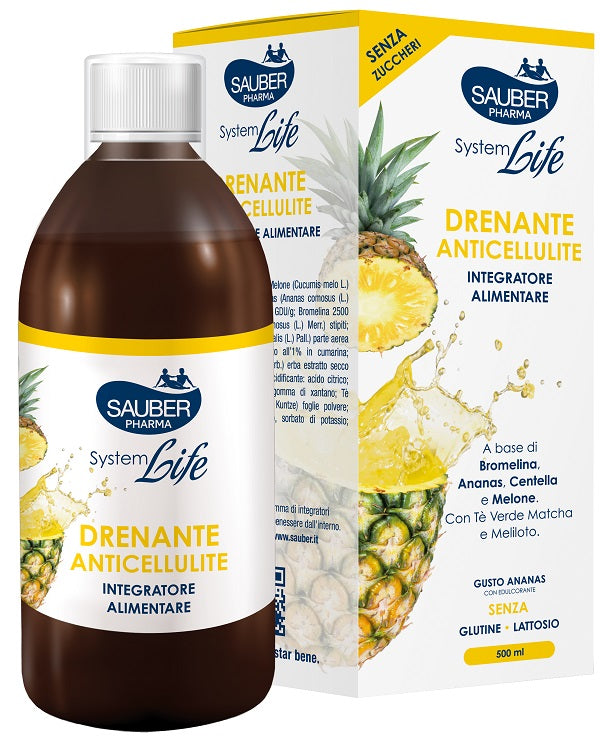 Sauber Drenante Anticellulite 500 Ml - Lovesano