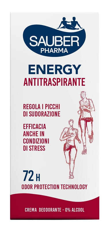 Sauber Deo 72h Energy Antitraspirante Crema 35 Ml - Lovesano