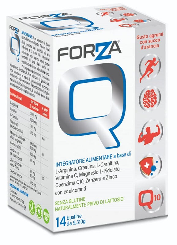Forza Q 14 Bustine Con Edulcoranti Senza Glutine Naturalmente Privo Di Lattosio