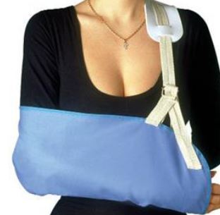 Reggibraccio Economy Sostiene Il Braccio Traumatizzato O Ingessato, In Cotone 100% Regolabile In Altezza Misura Media - Lovesano