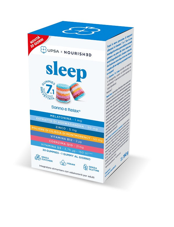 Upsa X Nourished Sleep 30 Giorni Nuova Formulazione 30 Gummies - Lovesano