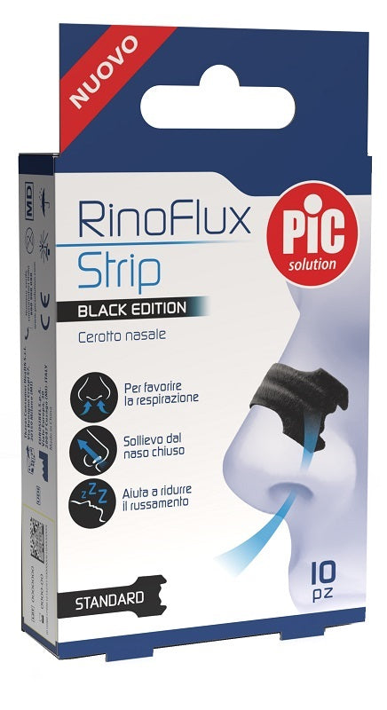 Pic Solution Rinoflux Black Edition Cerotto Nasale Standard 10 Pezzi