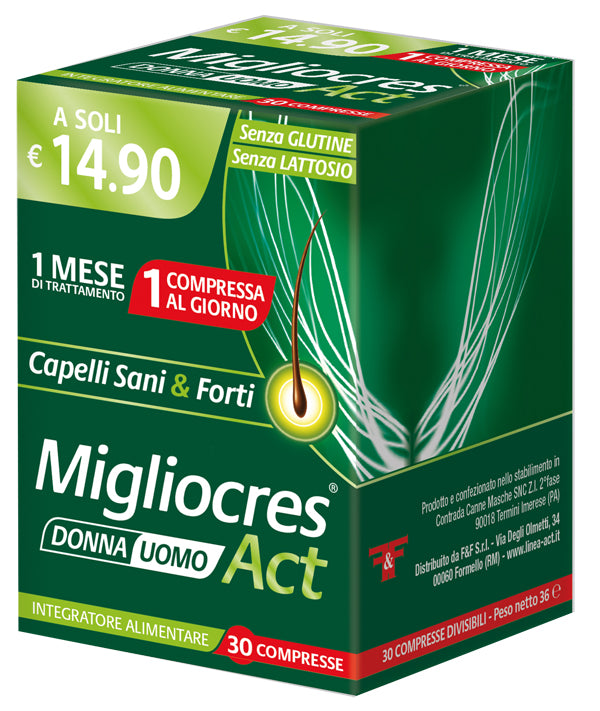 Migliocres Act 30 Compresse Divisibili - Lovesano
