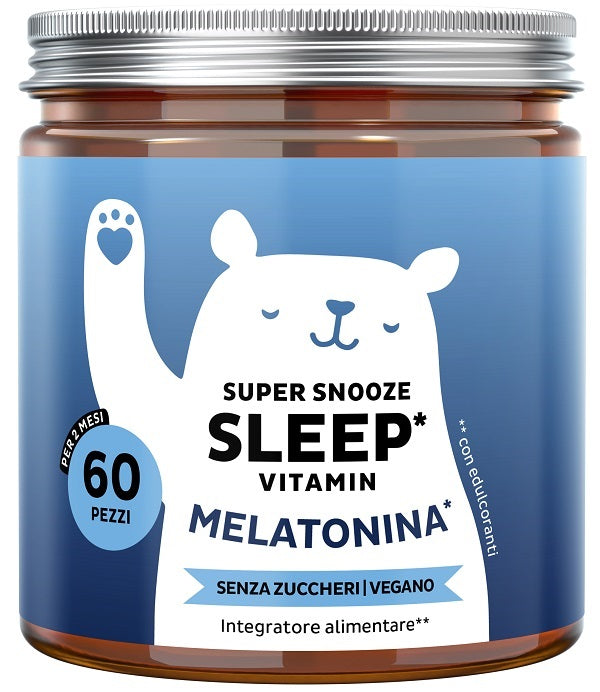 Bears With Benefits Super Snooze Sleep Vitamin Con Melatonina 60 Caramelle Gommose Con Edulcoranti Senza Zuccheri - Lovesano