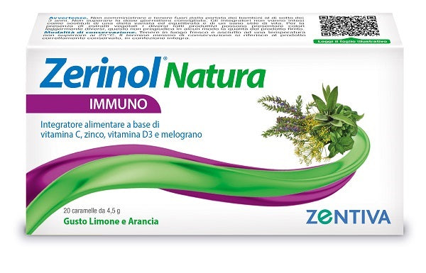 Zerinol Natura Immuno 20 Caramelle - Lovesano