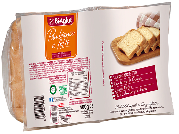 BIAGLUT Pane Soffice Pane Bianco a Fette 2x200g - Lovesano