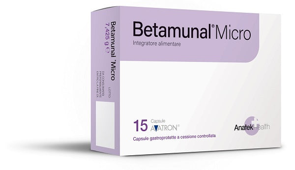 Betamunal Micro 15 Capsule Gastroprotette A Cessione Controllata