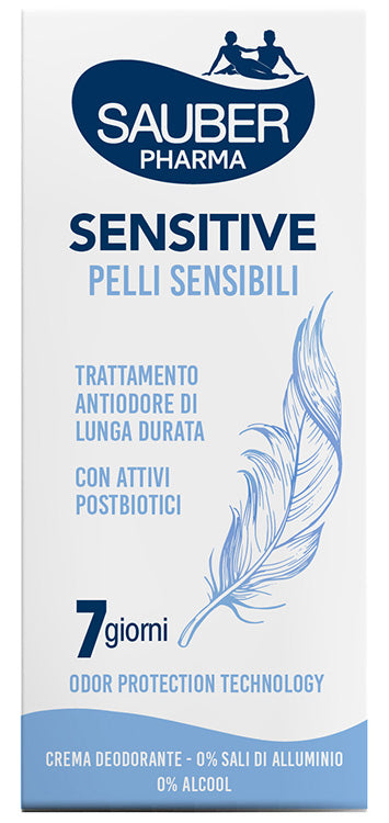 Sauber Deo 7 Giorni Sensitive Pelli Sensibili Crema 35 Ml - Lovesano