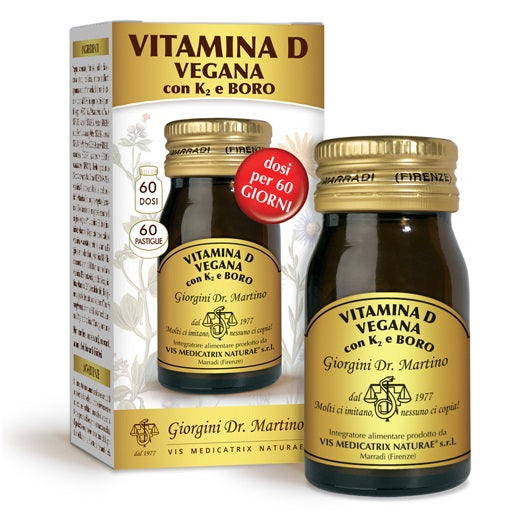 VITAMINA D VEGANA K2+BORO60PAS - Lovesano