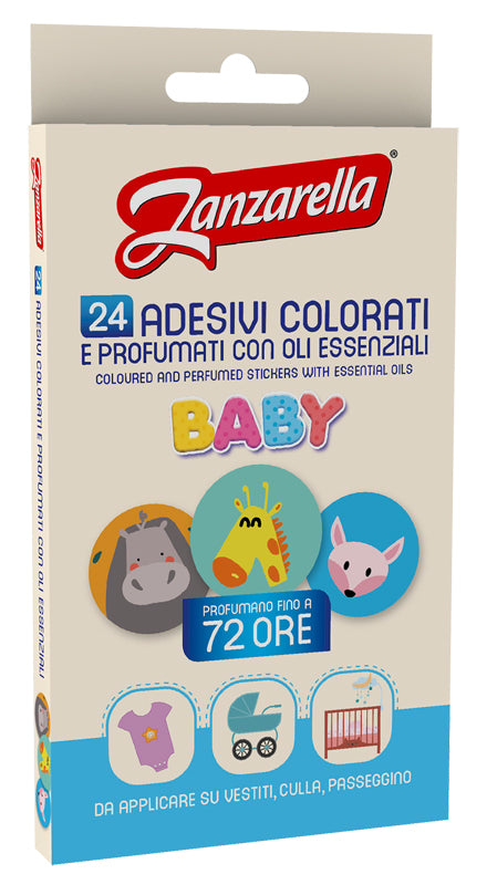 Zanzarella Sticker Baby 24 Pezzi - Lovesano