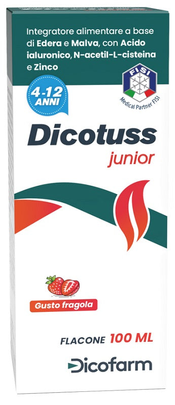 Dicotuss Junior Gusto Fragola 100 Ml - Lovesano
