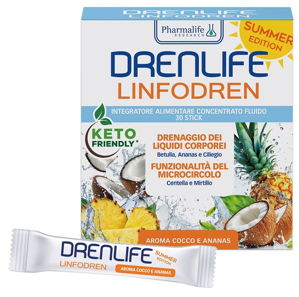 Drenlife Linfodren Summer Edition 30 Stick Da 10 Ml - Lovesano