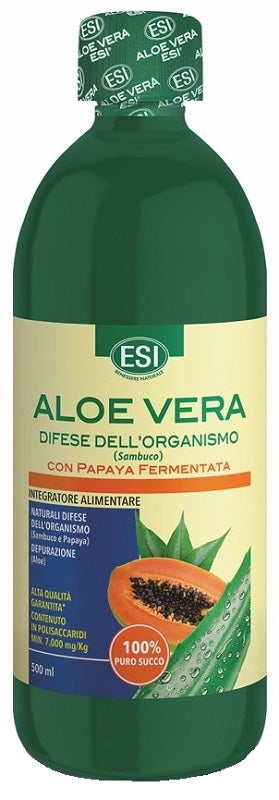 Esi Aloe Vera Difese Dell'organismo Sambuco Con Papaya Fermentata Succo 500 Ml - Lovesano