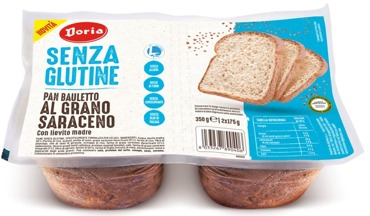 DORIA Pan Bauletto al Grano Saraceno 350gr - Lovesano