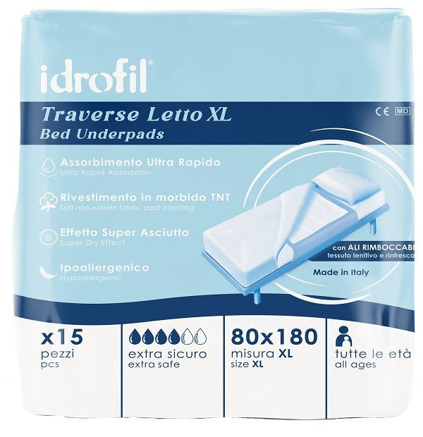 Idrofil Traversa Letto Xl 80x180 Cm 15 Pezzi - Lovesano