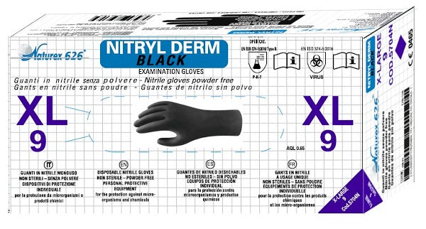 GUANTI NITR.S/POLV NERO XL NACAT - Lovesano