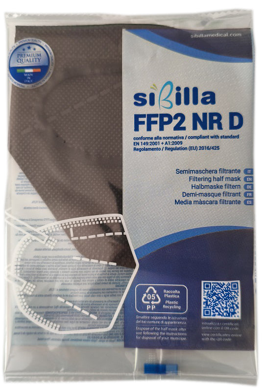 Mascherina Ffp2 Nera Ce Dpi Gammadis
