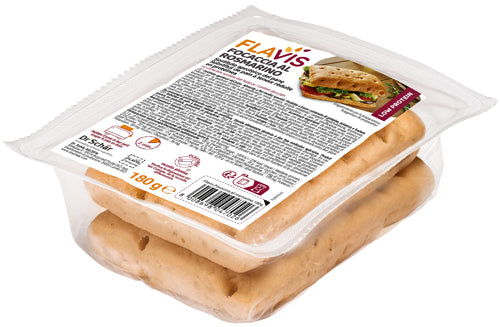 Flavis Focaccia Rosmarino 2 Pezzi Da 90 G - Lovesano