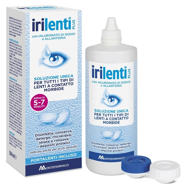 Soluzione Unica Per Lenti A Contatto Irilenti 360 Ml + Portalenti - Lovesano