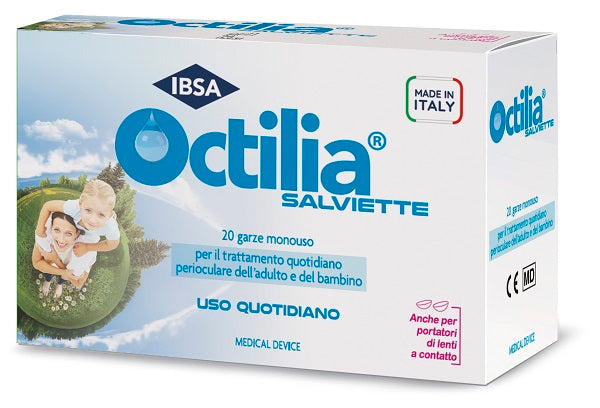 Octilia Salviette Perioculari 20 Garze In Viscosa Non Sterili - Lovesano