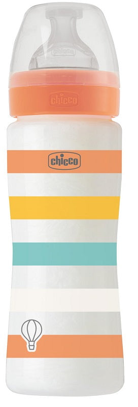 Chicco Biberon Wb Pp Arancione Da 330 Ml Vel Silicone - Lovesano