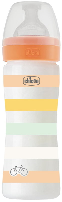 Chicco Biberon Wb Pp Arancione Da 250 Ml M Silicone - Lovesano