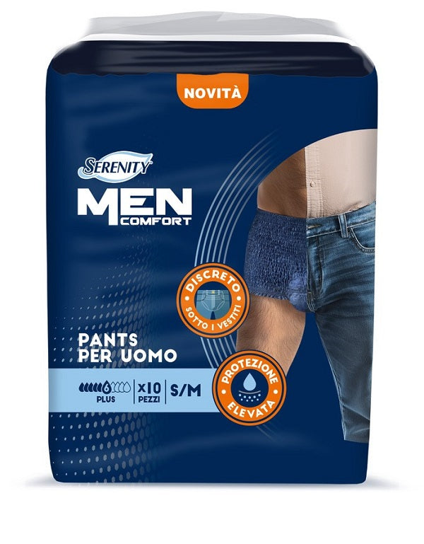 Pannolone A Mutandina Serenity Men Comfort Plus S/m 10 Pezzi - Lovesano